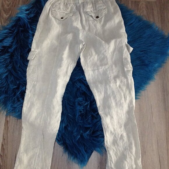 Nicole Miller S Linen Blend joggers/parachute/cargo pants, Versatile, chic, boho - Picture 2 of 5